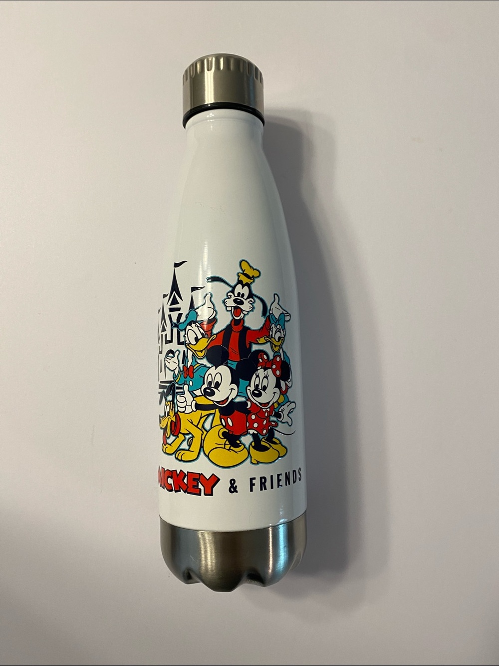 Disney White Mickey & Friends Graphic Stainless Bottle
